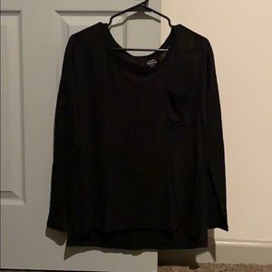 Old Navy Black Long Sleeve Blouse